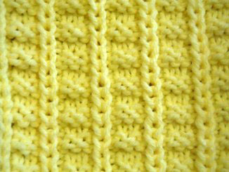 pleat pattern knitting stitch